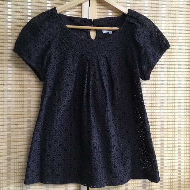 일본 빈티지 레이스 블라우스