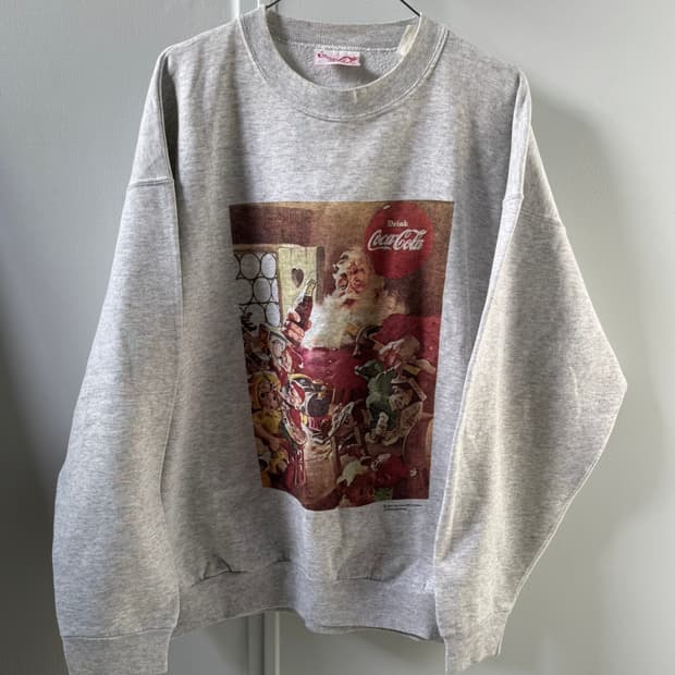 코카콜라 1993 빈티지 스웻셔츠 made in usa