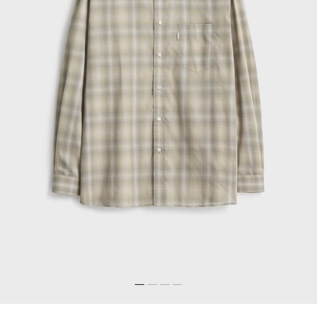 [4] 포터리 오가닉 포터리 셔츠 그레이 체크