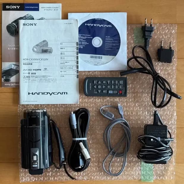 풀구성 SONY HDR-CX520V 소니캠코더 소니 CX520 CX500