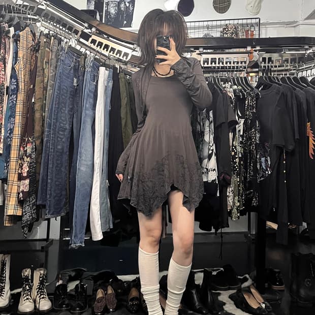 오즈 크로스 원피스 볼레로 set
