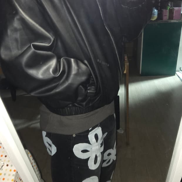페이크 가죽 자켓