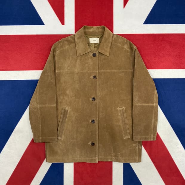 JINSIM 돈피 스웨이드 하프코트 여성 Free 