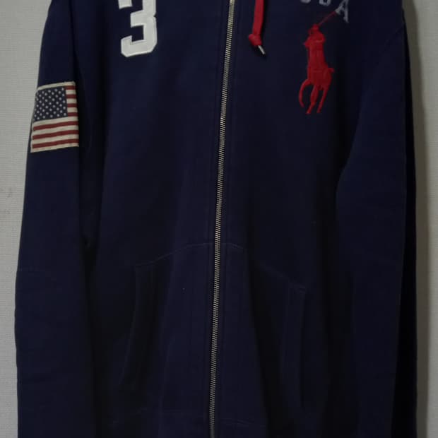 폴로 POLO  빅포니 성조기 USA 후드집업 105/XL