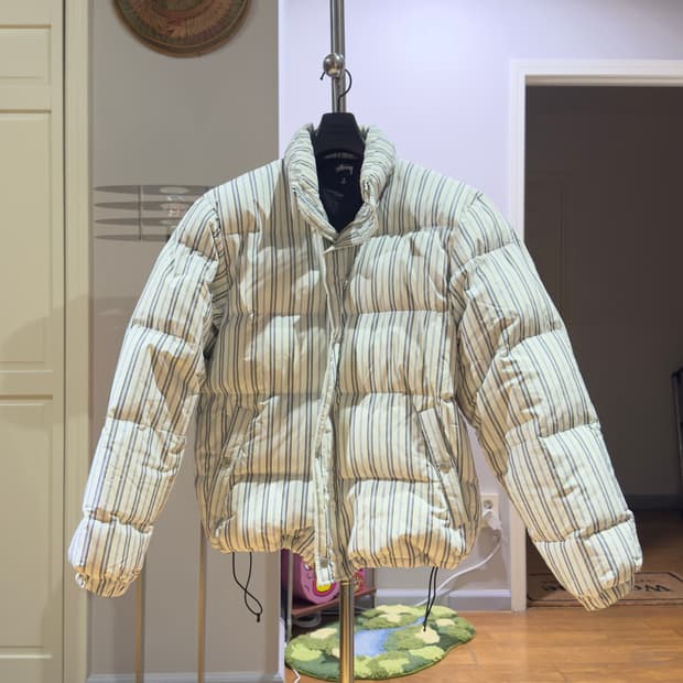 스투시 Stussy Stripe Down Puffer Jacket
