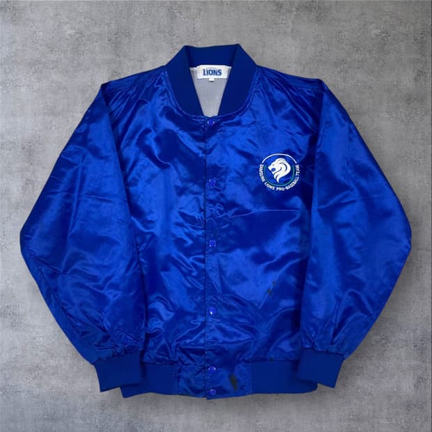 삼성 라이온즈 올드스쿨 빅로고 바시티 자켓