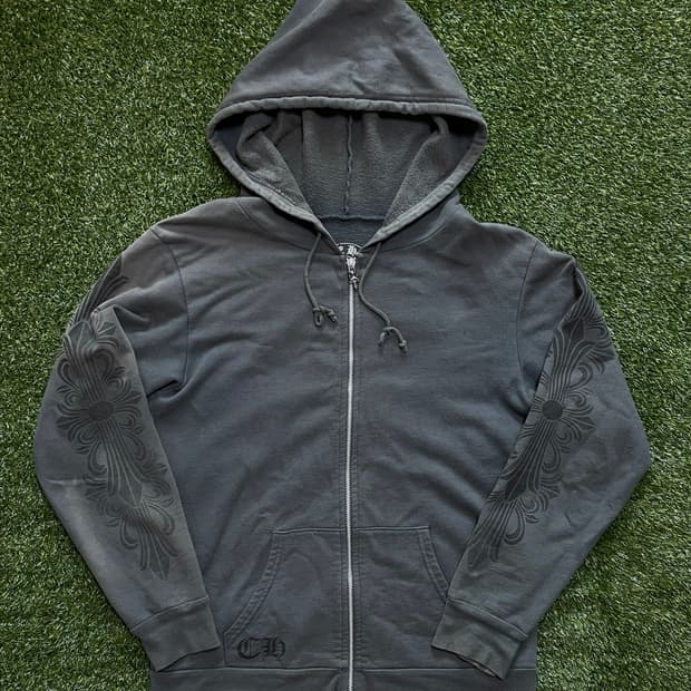 90s 올드 크롬하츠 집업 후드