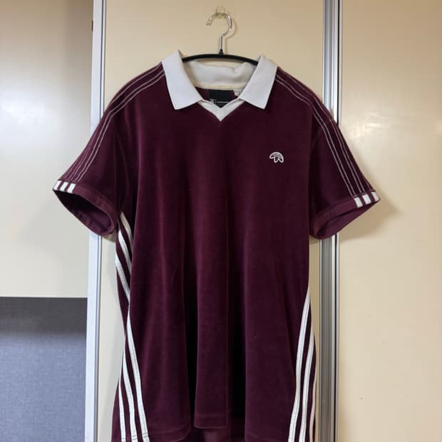 아디다스 알렉산더왕 벨루어 마룬 M