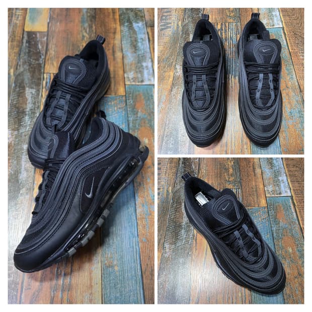 나이키 에어맥스 97 블랙 다크 그레이 / 6반 (235)