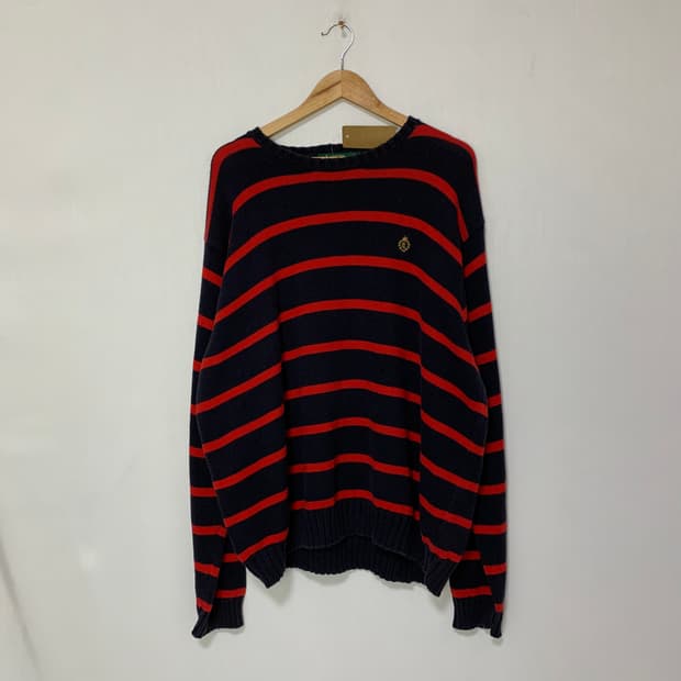 로렌랄프로렌 스트라이프 니트 빈티지 스웨터 루즈핏 XL