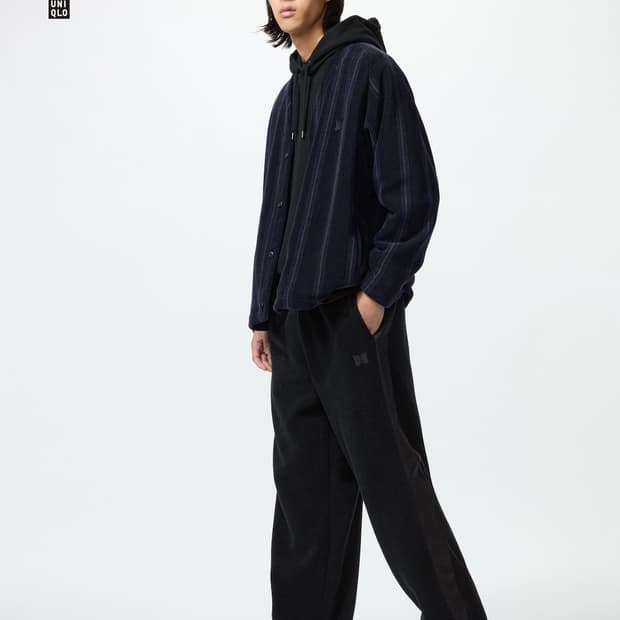 유니클로 니들스 후리스와이드 트랙팬츠 블랙 / M,XL