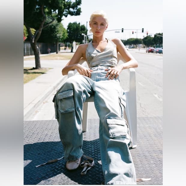 자라 데님 !!세트!!카고데님 데님라이더자켓 Zara cargo