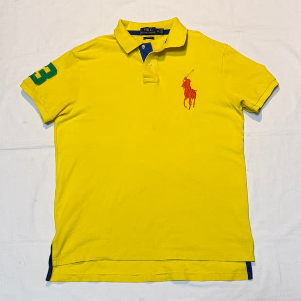 폴로 랄프로렌 빅포니 치프키프 카라티 옐로우