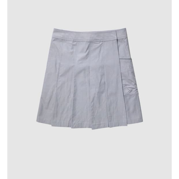 인앤양인하모니 Wrap pleats skirt, light grey