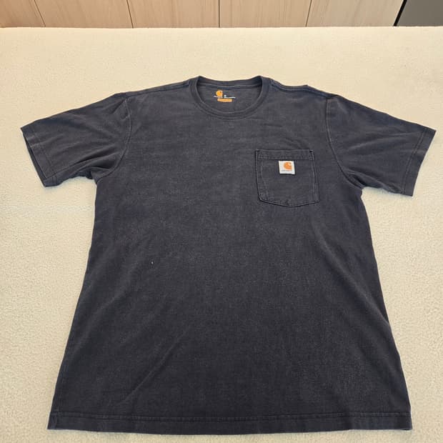 칼하트 포켓 반팔 티셔츠 네이비 M