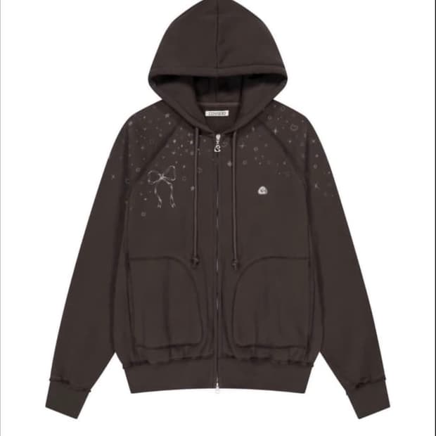 코이세이오 트윙클 후드집업 브라운