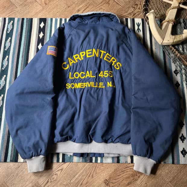 [XL]90's Made in USA 카펜터 오피서 봄버 자켓