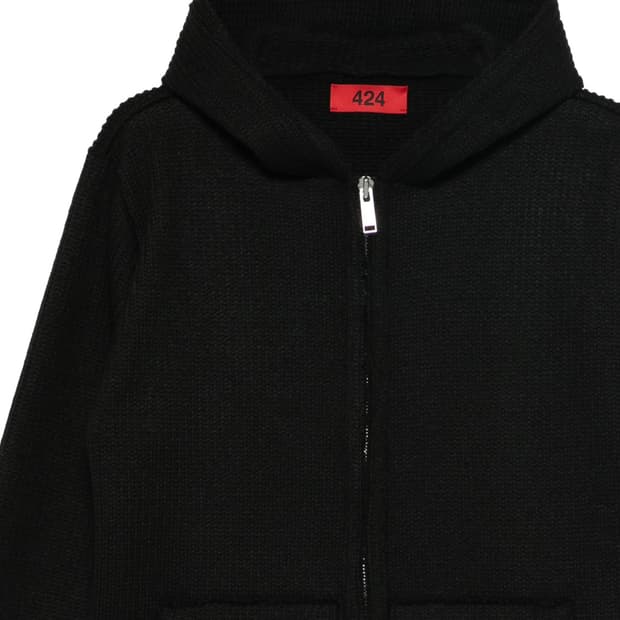 424 니트 후드집업