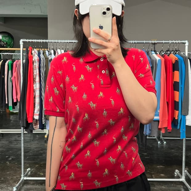 POLO RALPH LAUREN 올오버 폴로 패턴 PK 티셔츠