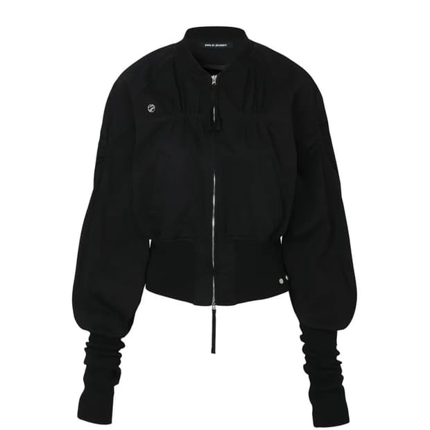 페인오어플레져 SARA SHIRRING JUMPER 블랙