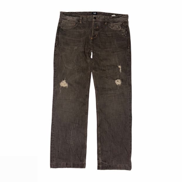 00’s D&G Distressed Denim Pants