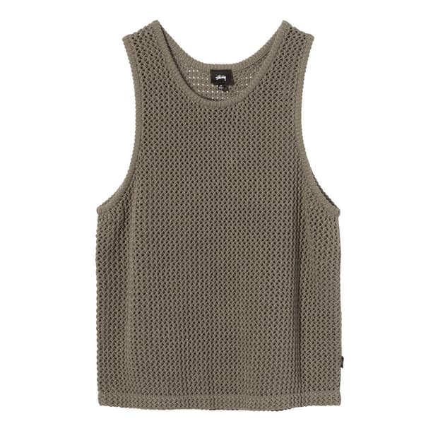 스투시 오다이드 매쉬 탱크탑 베스트 슬리브리스 코쿤착용