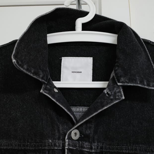 제로 흑청 데님 자켓