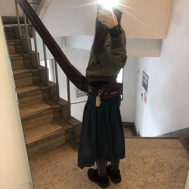 꼼데가르송 준야와타나베 데님 스커트