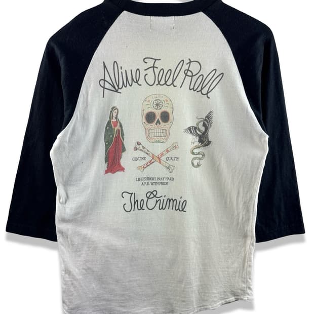 JPN Y2K 스컬 나그랑 7부롱슬리브2640