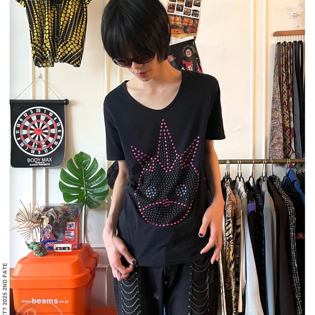 PPFM Japanese Vintage Studed 1/2 T-Shirt