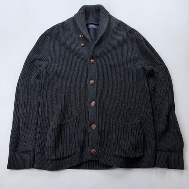 폴로 랄프로렌 헤비코튼 숄카라 가디건