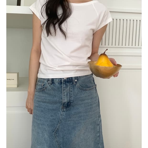 릿킴 보트넥 쇼트티 BOAT NECK SHORT TEE