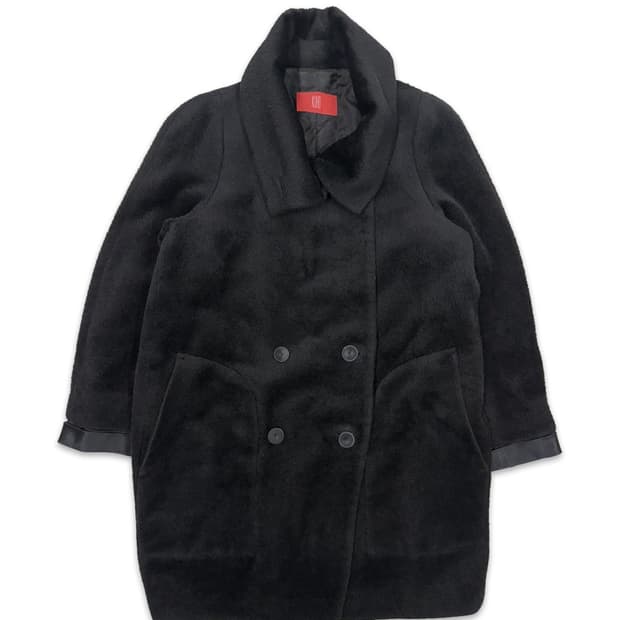 빈티지 KUHO 카라 더블 코트