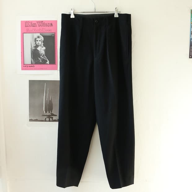 요지 야마모토 뿌르 옴므 와이드 울 트라우저