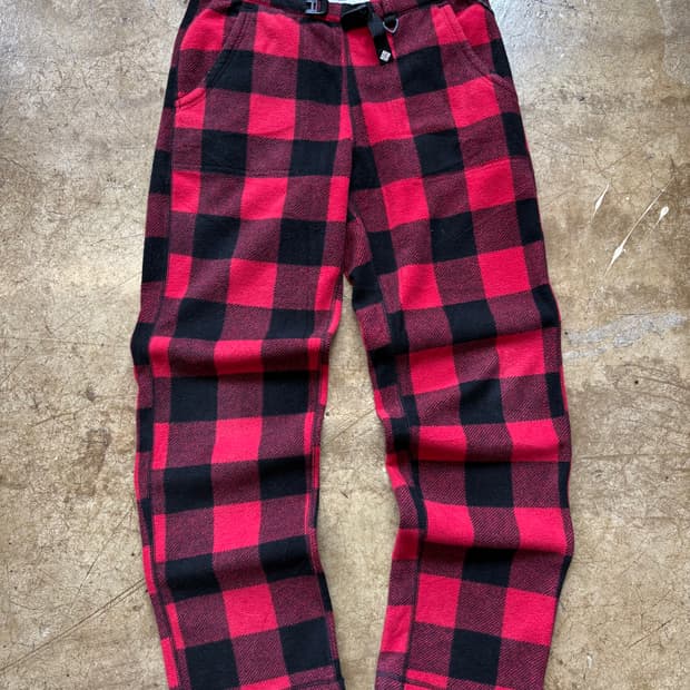 컬럼비아 플리스 타탄 체크 팬츠