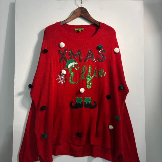 [2XL] U.S.A. 크리스마스 어글리스웨터 어글리니트