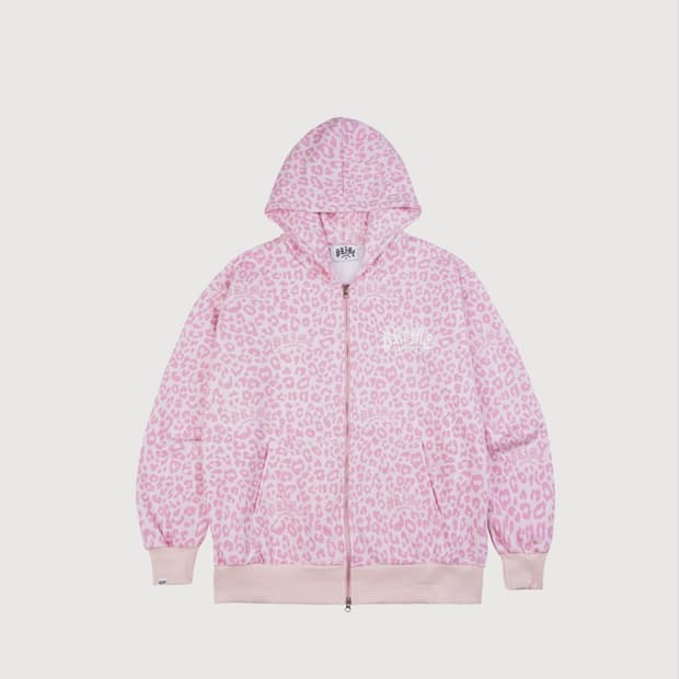 프라임멤버스 레오파드 후드집업 핑크 hoodie zipup 갸루