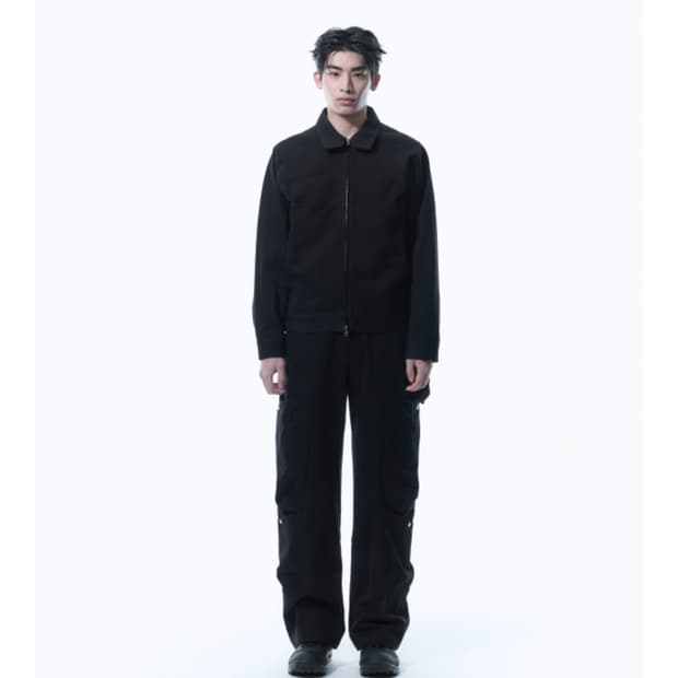 산산기어 layer poket pants black