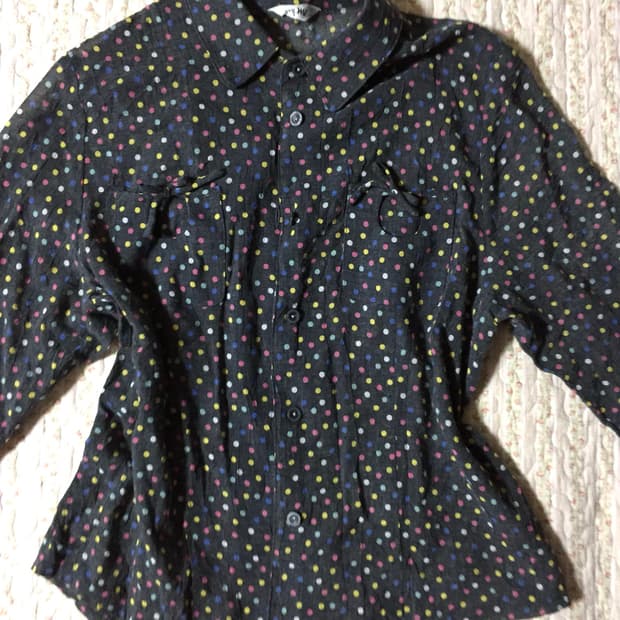 Rainbow dot blouse