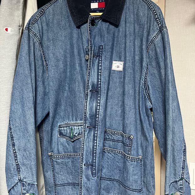 빈티지 타미 청자켓 판매 합니다