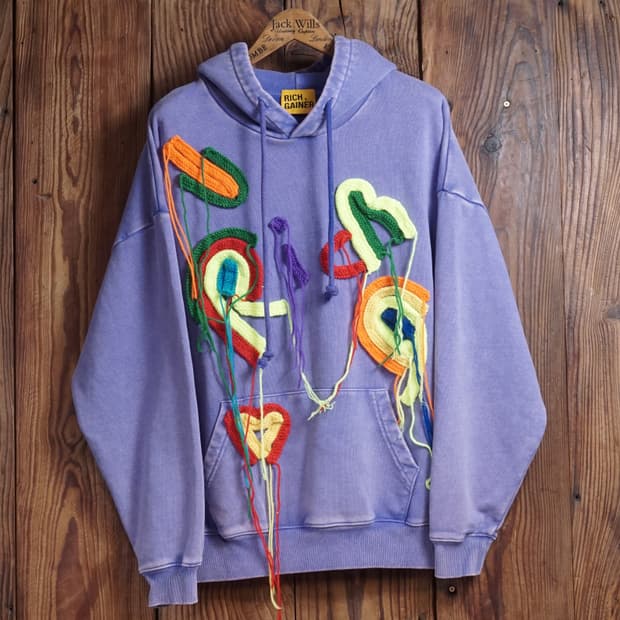 Richgainer 워시드 엠브로이더리 후드