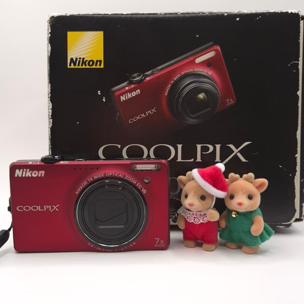 🍎니콘 쿨픽스 S6000 레드 ❣️손떨림 방지 감성디카 ✨