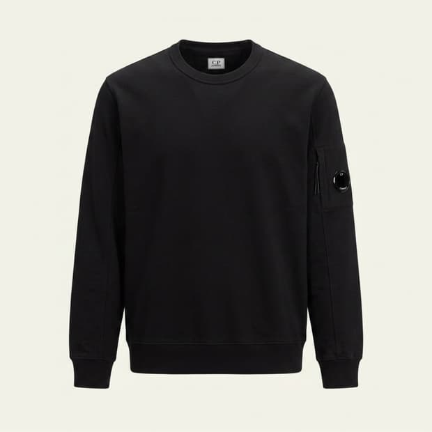 CP컴퍼니 렌즈와펜 맨투맨 블랙 (2XL)