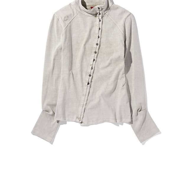 새상품)미스치프 WASHED JERSEY SHIRT_light beige