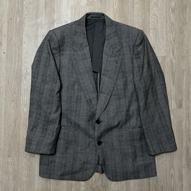랑방 파리스 클래식 체크 정장 자켓 M/95 