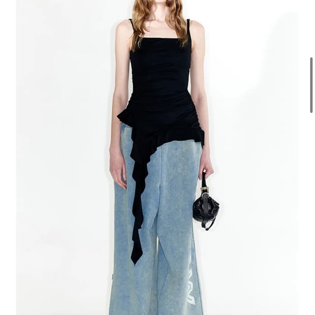 오픈와이와이 프릴 탱크 탑