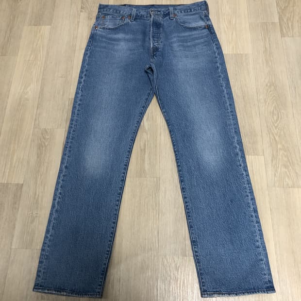 (33) 리바이스 Levi's 501 93 스트레이트핏 연청 데님