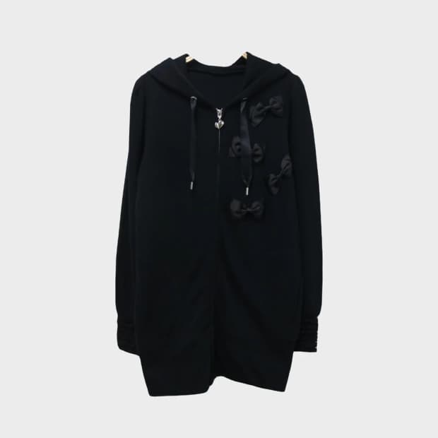 MASAMI SATOMI 발레코어 롱 후드 집업 63605