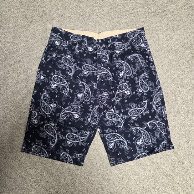 Japan vintage 반다나 하프 팬츠 32-33