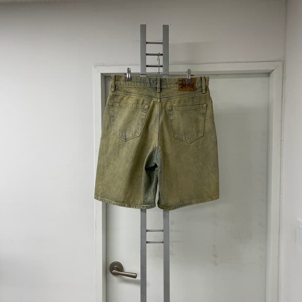 스투시 데님 빅올 비치 워시 데님 반바지 30